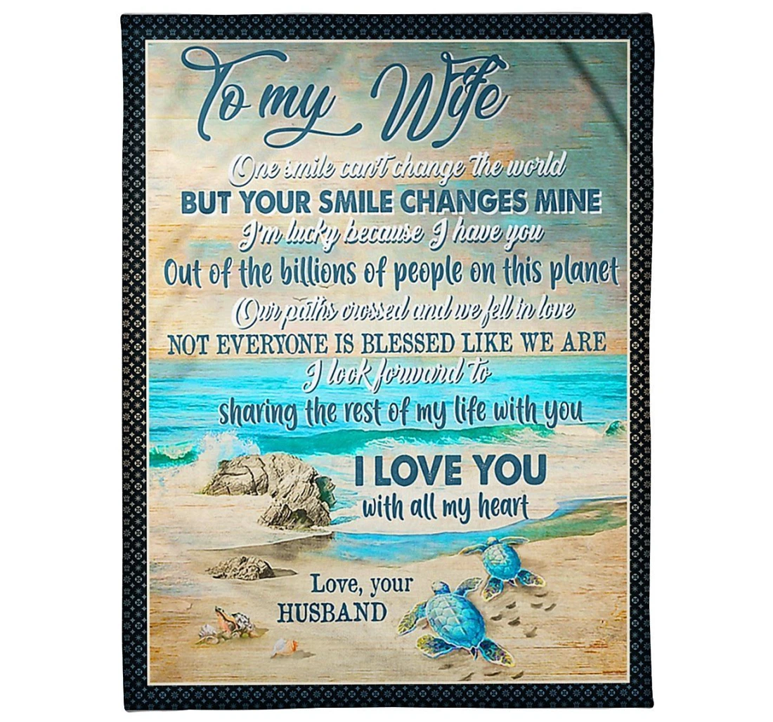 Throw Blanket, Quilt - To My Future Wife From Husband Sherpa Fleece