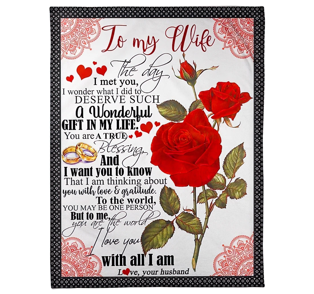 Throw Blanket, Quilt - To My Future Wife From Husband Sherpa Fleece