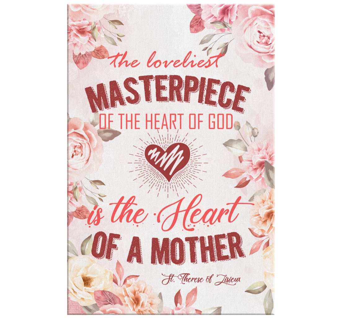Poster, Canvas - The Loveliest Masterpiece Of The Heart Of God Print Framed Wall Art