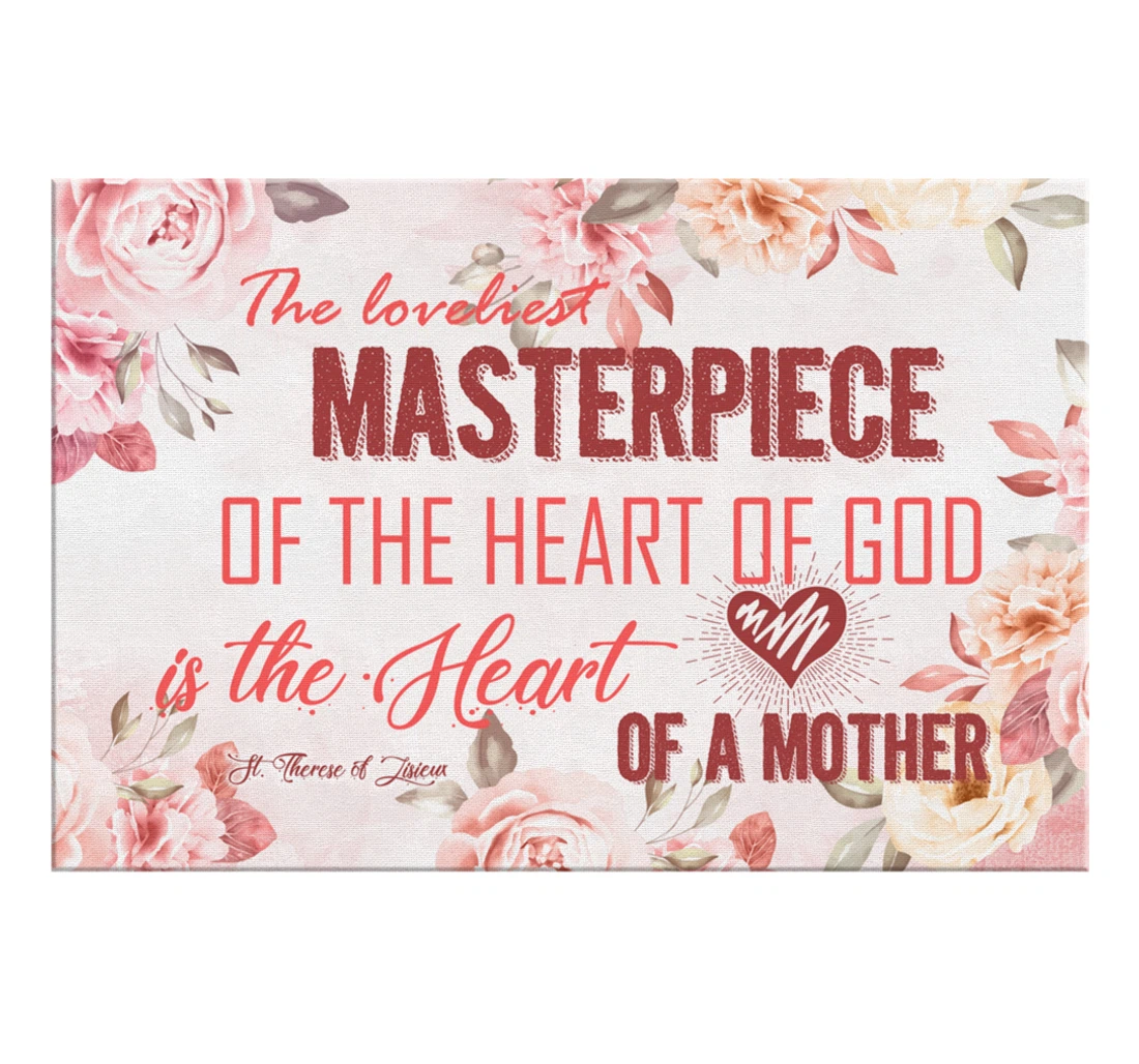 Poster, Canvas - The Loveliest Masterpiece Of The Heart Of God Print Framed Wall Art