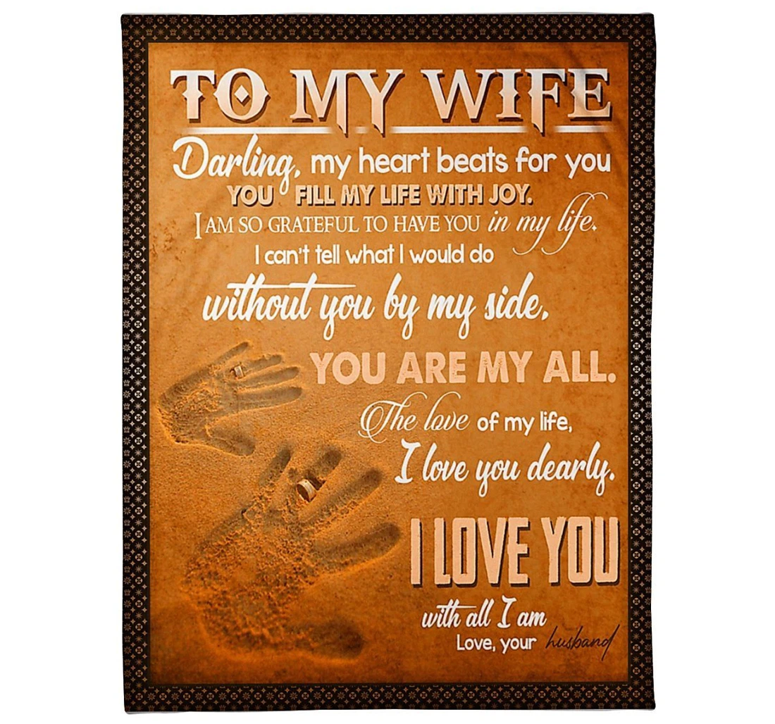 Throw Blanket, Quilt - To My Future Wife From Husband Sherpa Fleece