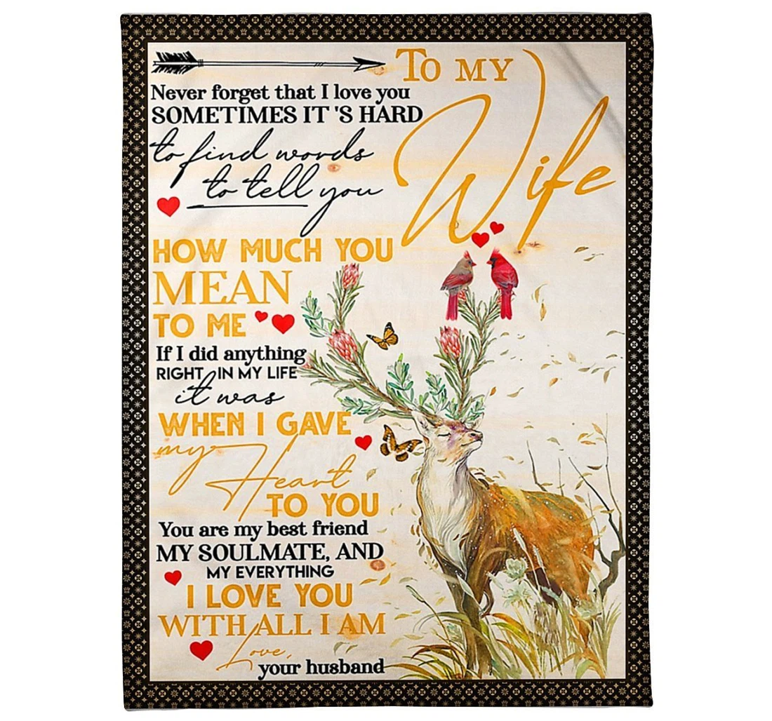 Throw Blanket, Quilt - To My Future Wife From Husband Sherpa Fleece
