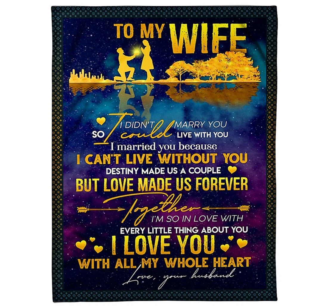 Throw Blanket, Quilt - To My Future Wife From Husband Sherpa Fleece