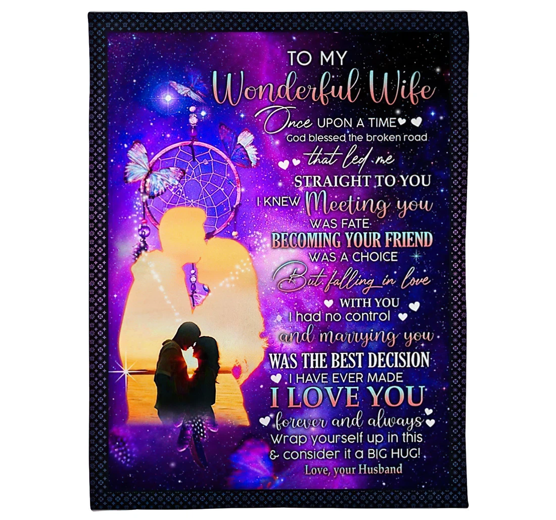 Throw Blanket, Quilt - To My Future Wife From Husband Sherpa Fleece