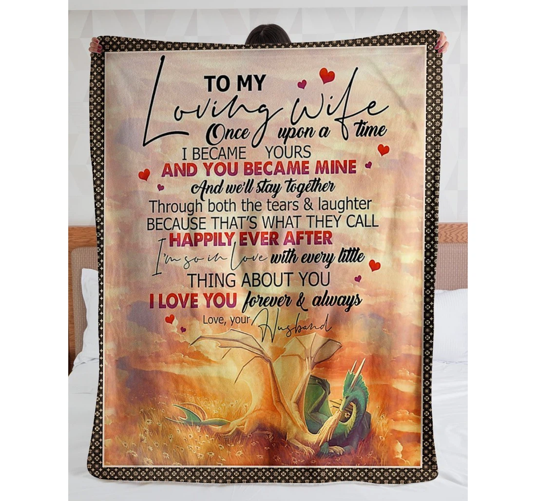 Throw Blanket, Quilt - To My Future Wife From Husband Sherpa Fleece