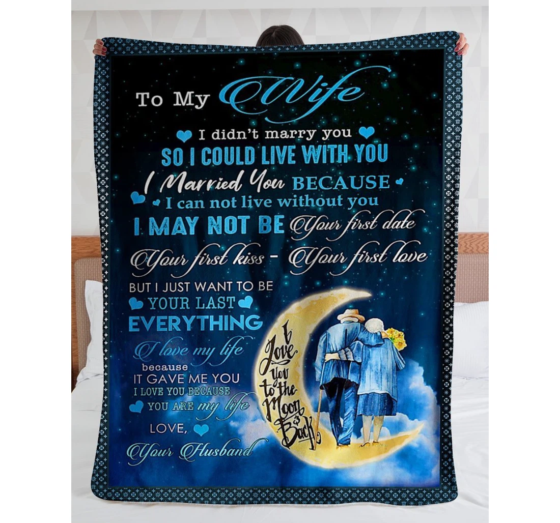 Throw Blanket, Quilt - To My Future Wife From Husband Sherpa Fleece
