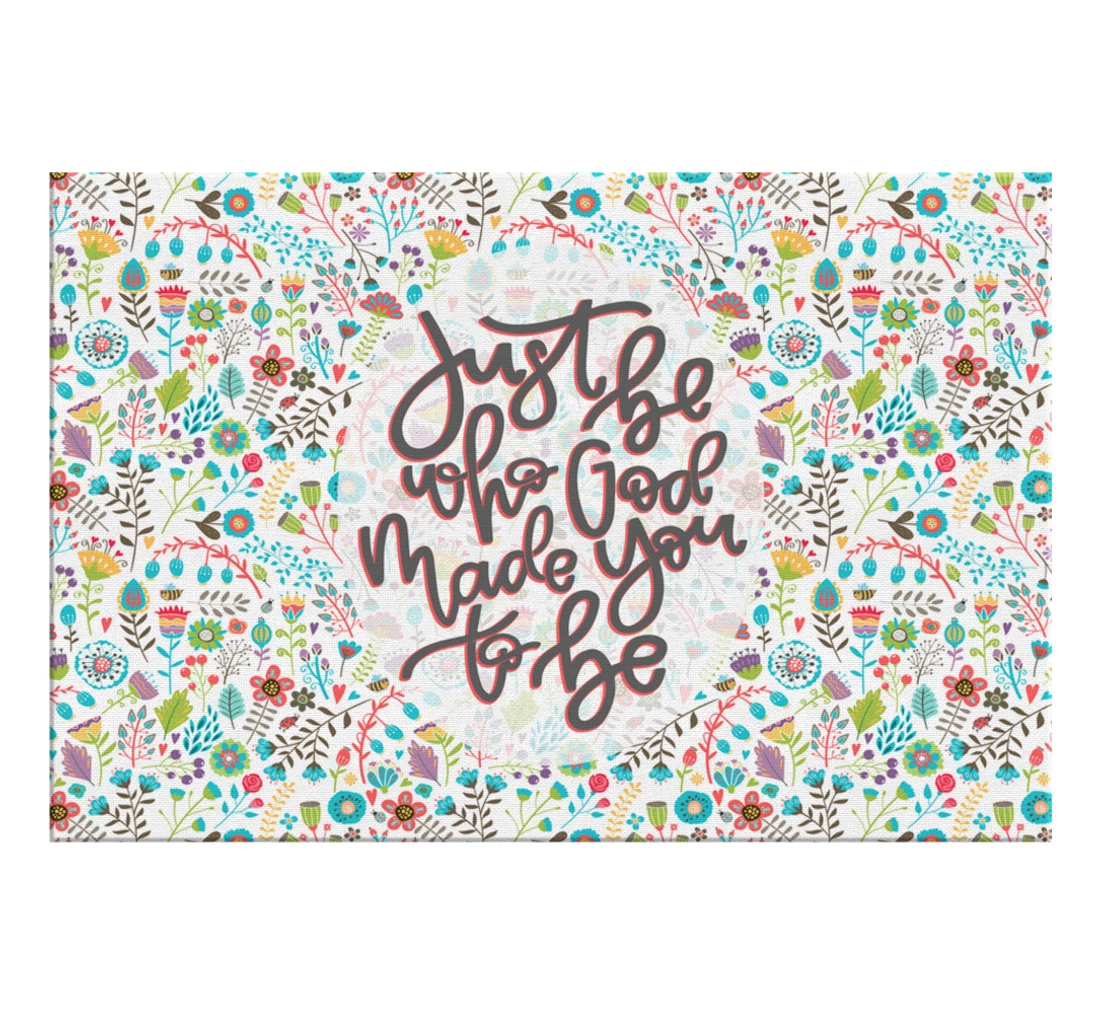 Poster, Canvas - Just Be Who God Made You To Be Print Framed Wall Art