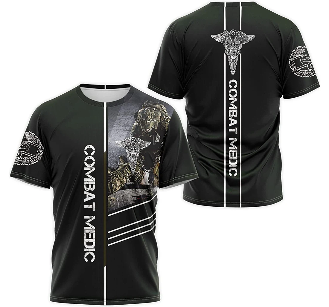 T-Shirt, Hoodie - Military Us Combat Medic 3D Printed