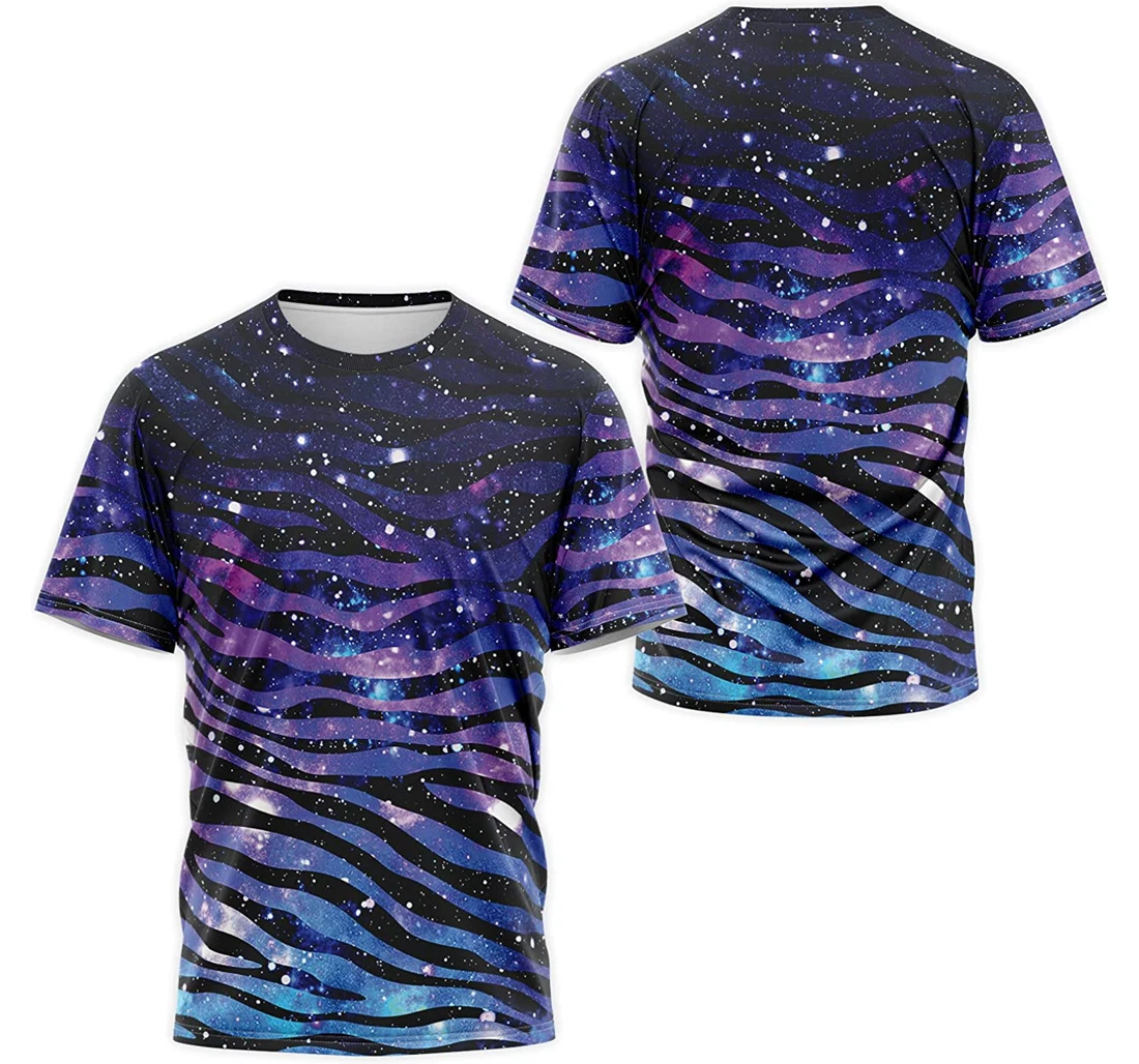 T-Shirt, Hoodie - Purple Galaxy Zebra Pattern Style Costume 3D Printed