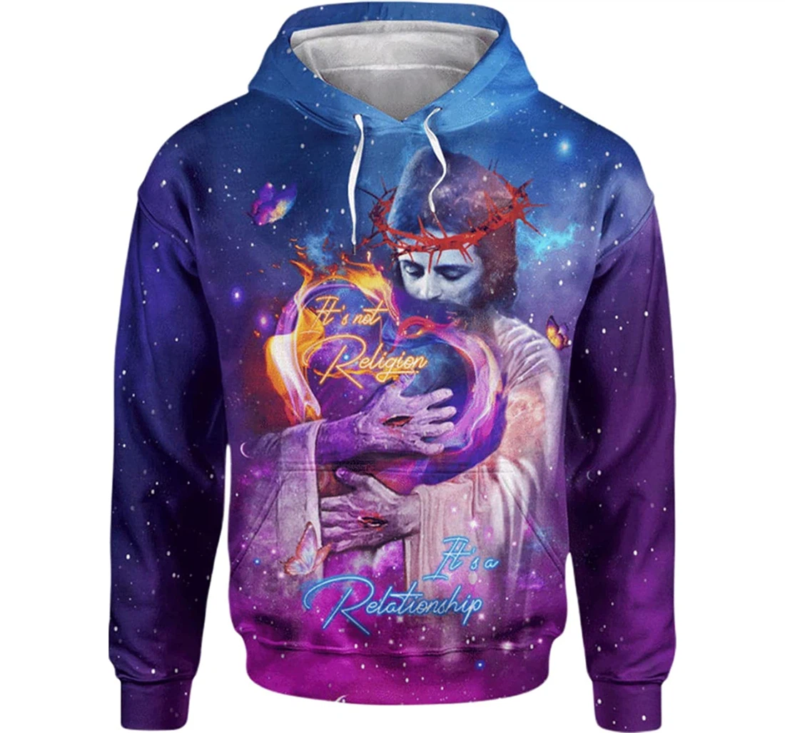 In The Arms Of Lord Galaxy Color Beautiful - 3D Printed Pullover Hoodie