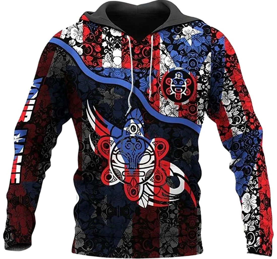 Personalized Name Sol Taino Turtle Amazing - 3D Printed Pullover Hoodie