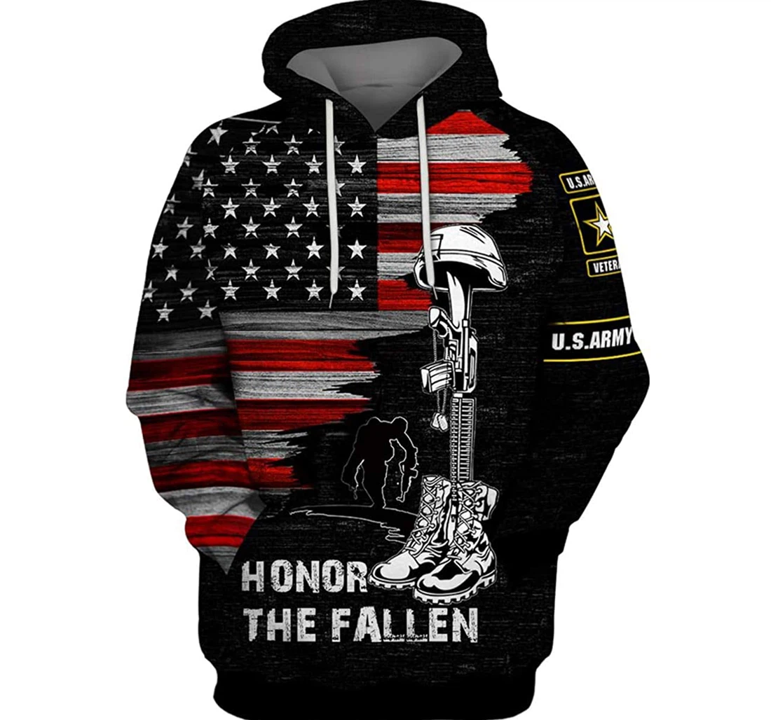 Us Army Veteran Honor The Fallen 2 Included - 3D Printed T-shirt