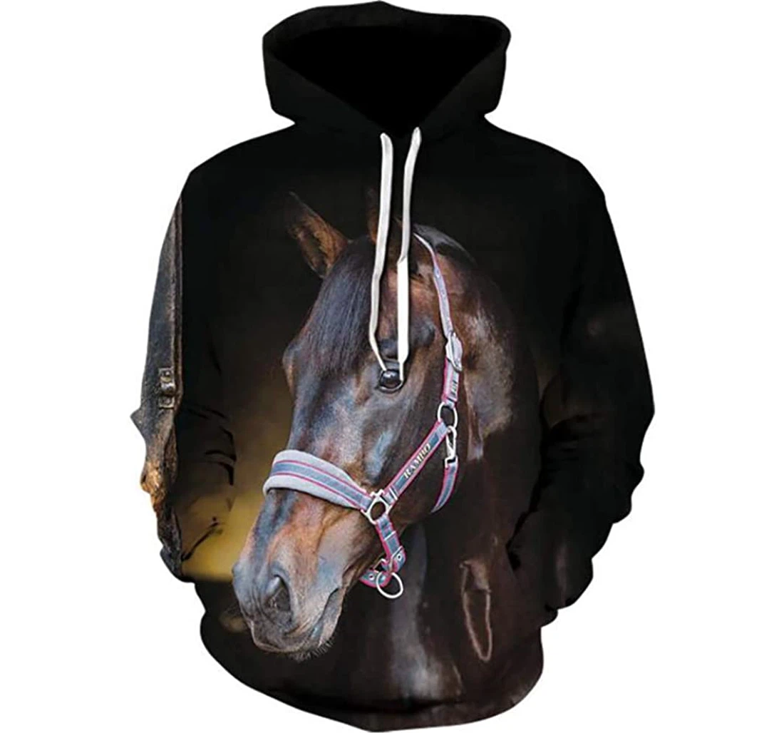 Stallion Man And Woman - 3D Printed Pullover Hoodie