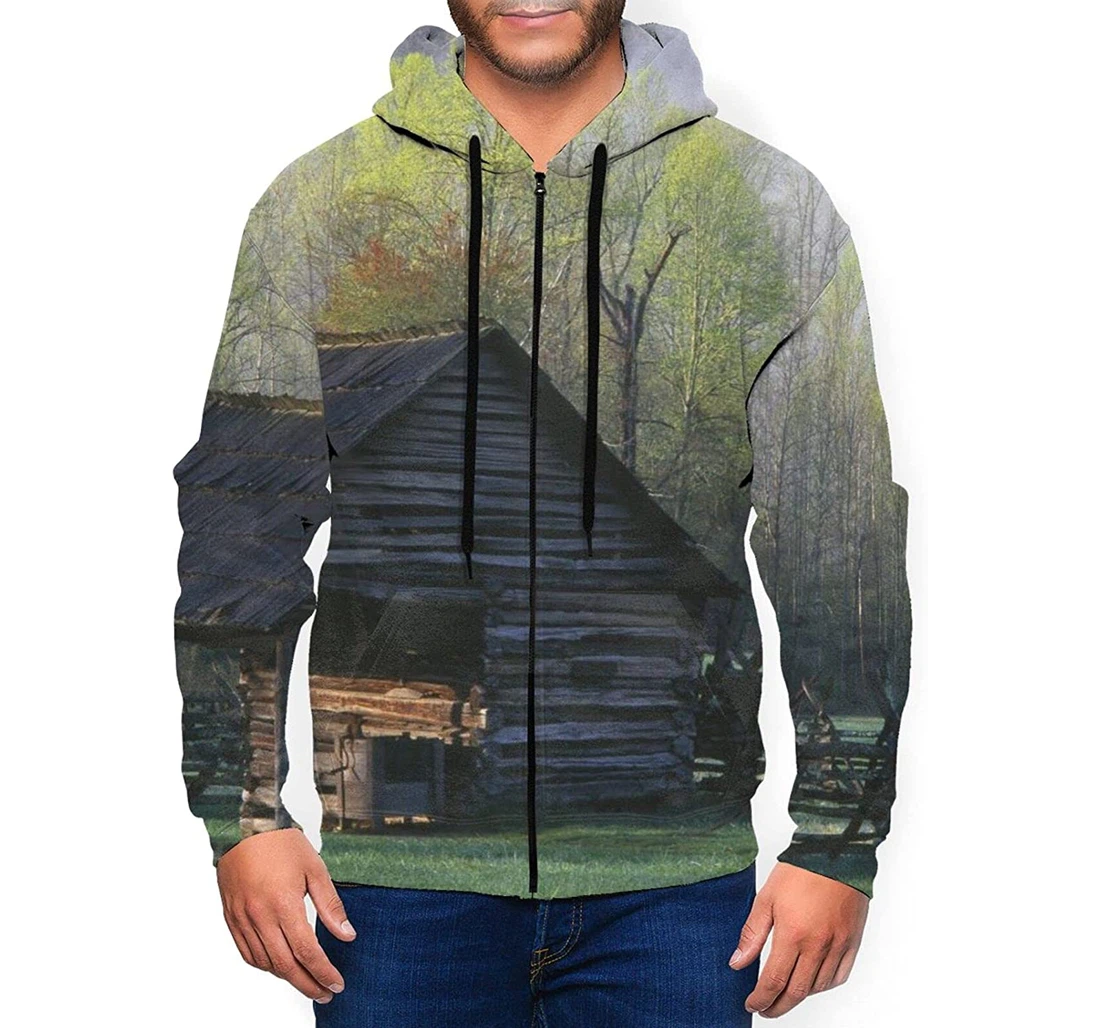Zip Hoodie - Tropical Plant Green Tree 6 Realistic - 3D Printed