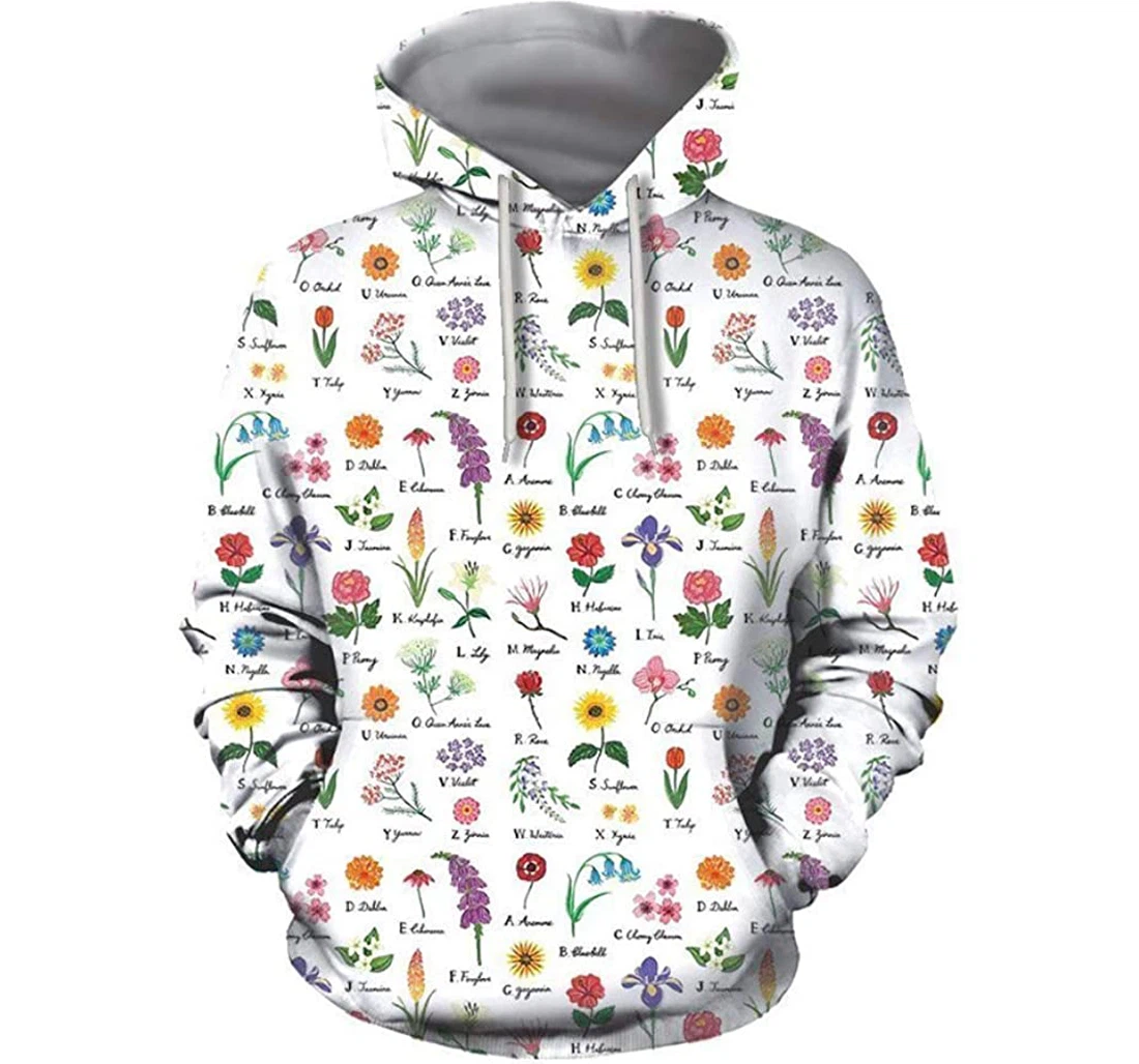 Beautiful Flower - 3D Printed Pullover Hoodie