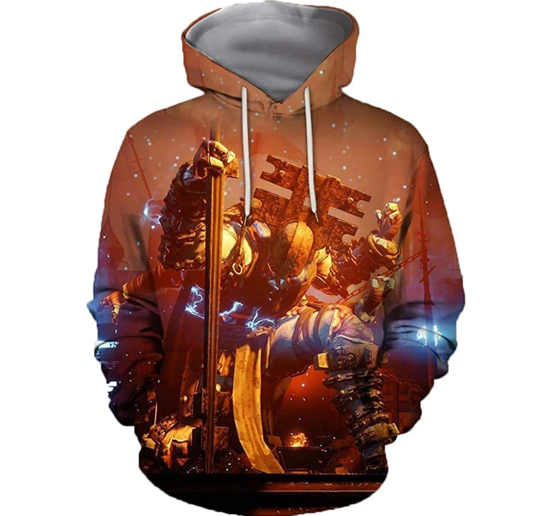 Destiny Art - 3D Printed Pullover Hoodie