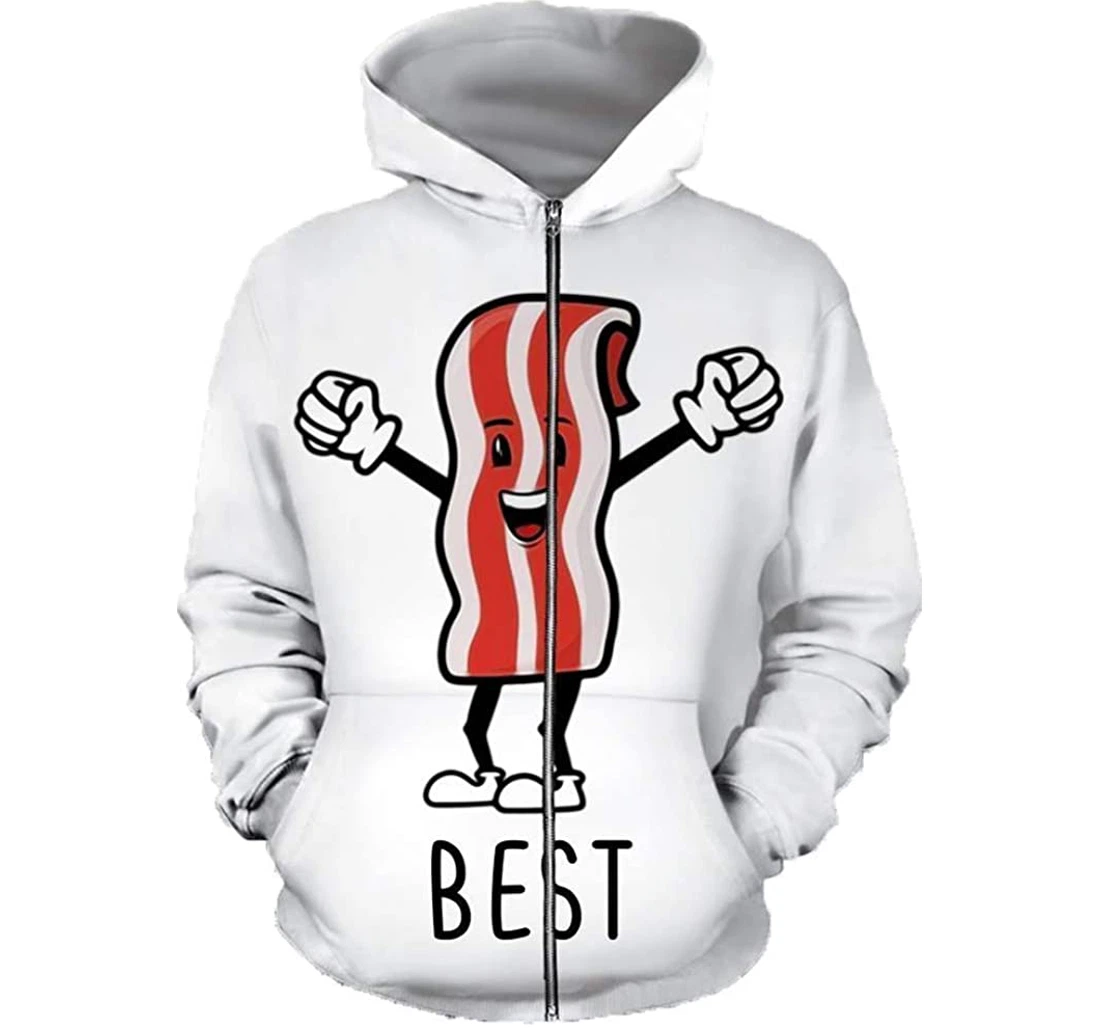 Best Bacon - 3D Printed Pullover Hoodie