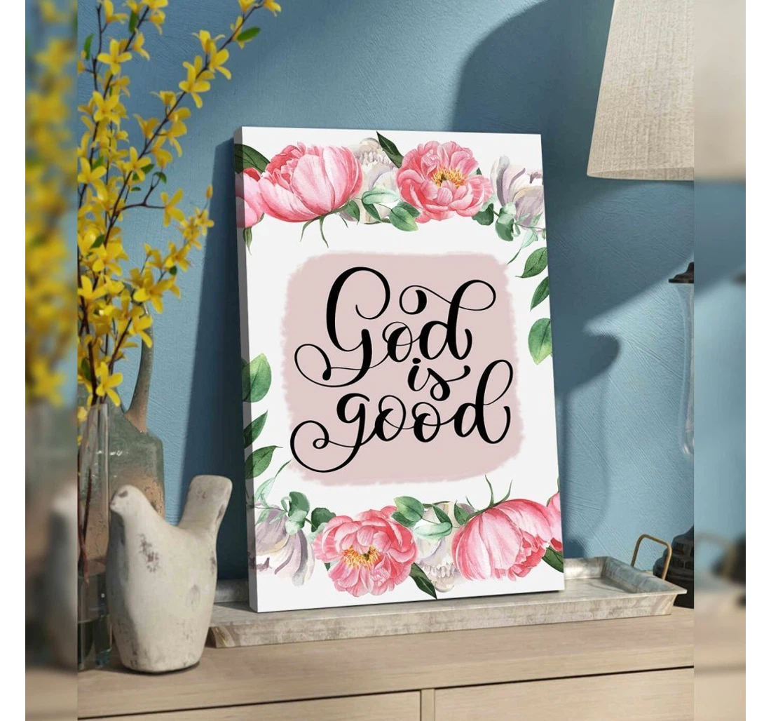 Poster, Canvas - God Is Good Print Framed Wall Art