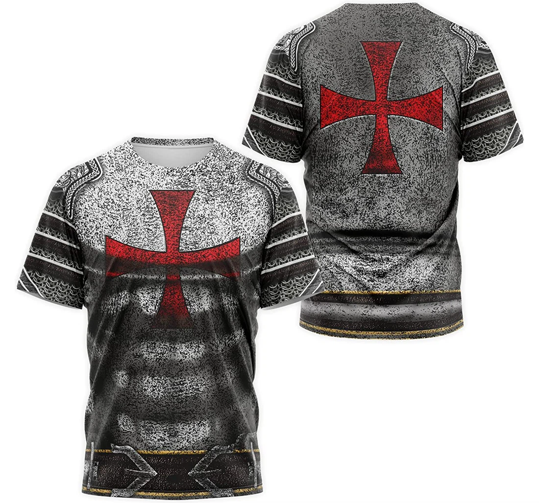 T-Shirt, Hoodie - Armor Knights Templar Costume 3D Printed