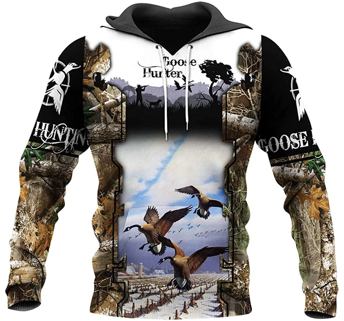 Goose Hunting Camo 2 Included - 3D Printed Pullover Hoodie