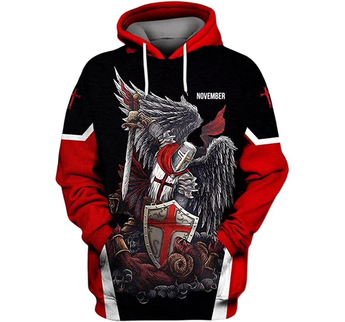 December Knight Warrior 2 Included - 3D Printed Pullover Hoodie