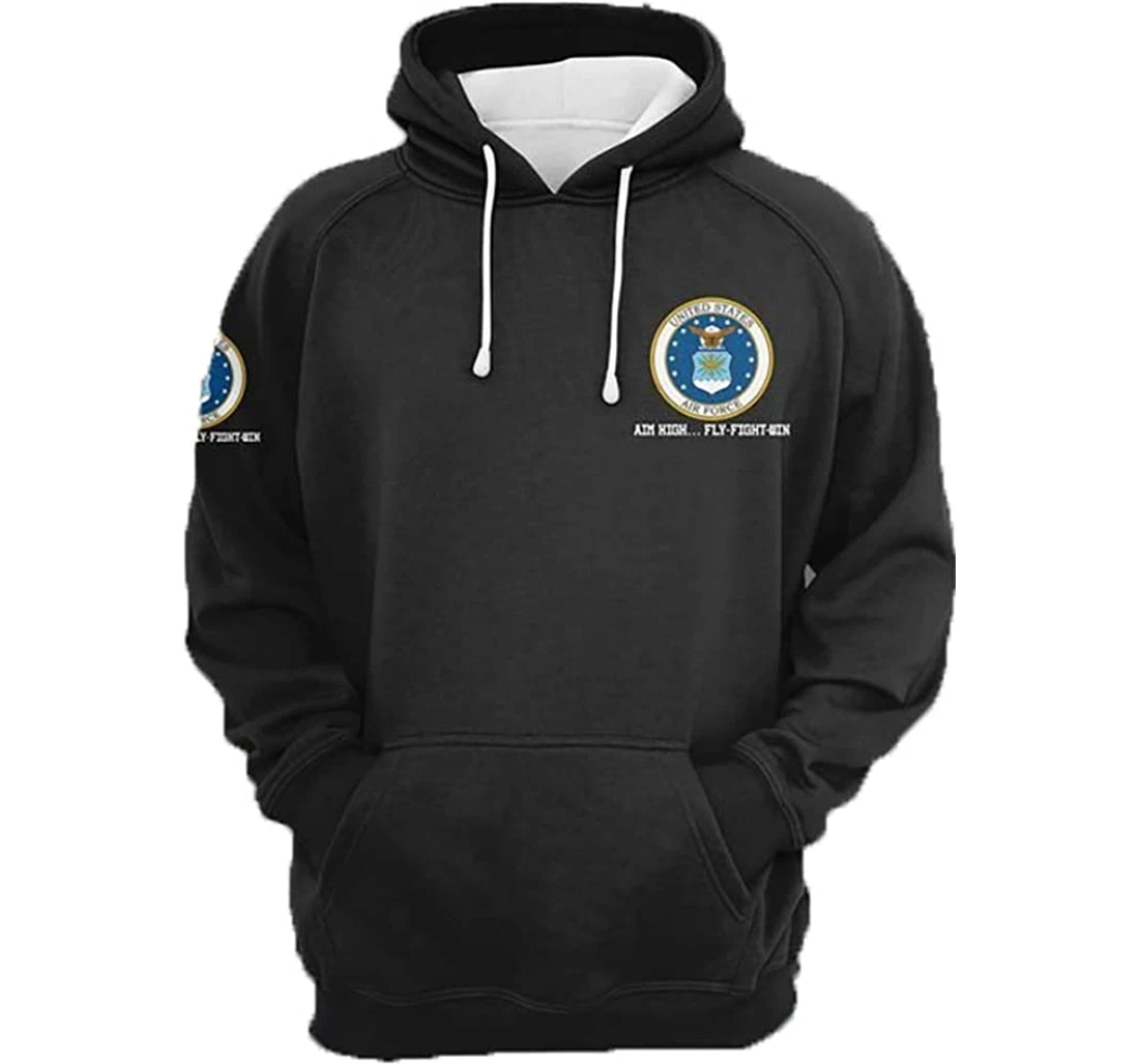 Us Air Force - 3D Printed Pullover Hoodie