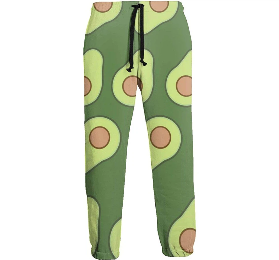 Personalized Avocado Sweat Hip Hop Garment Spring Sweatpants, Joggers Pants With Drawstring For Men, Women