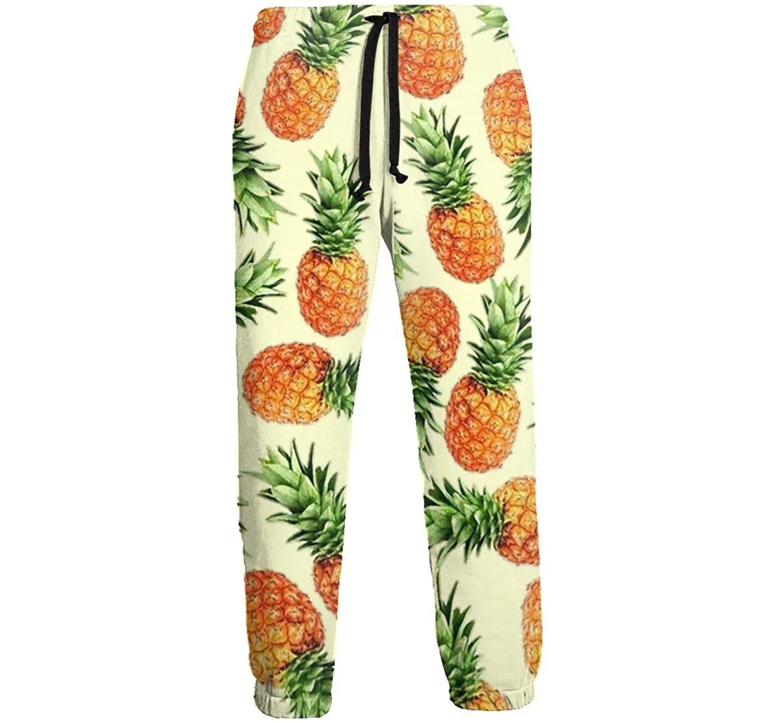 Personalized The Pineapple Casual Sweatpants, Joggers Pants With Drawstring For Men, Women