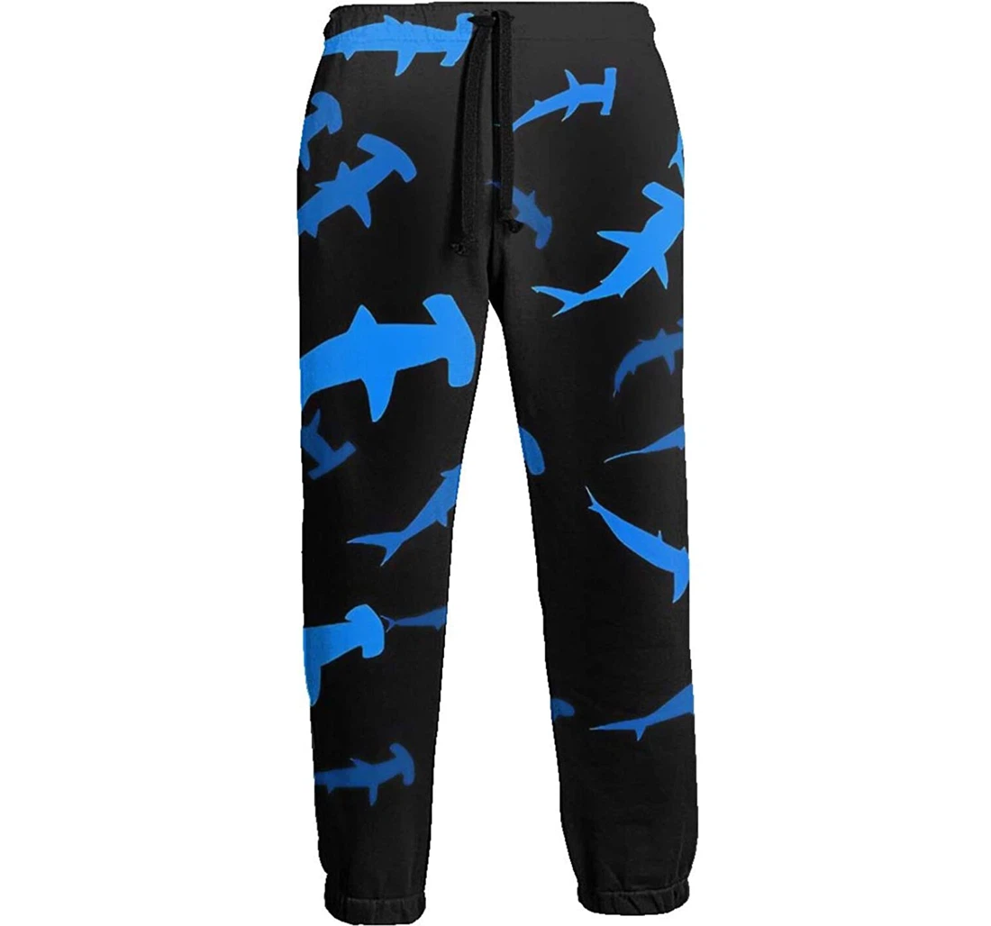 Personalized Shark Hammer Sweat Hip Hop Garment Spring Sweatpants, Joggers Pants With Drawstring For Men, Women