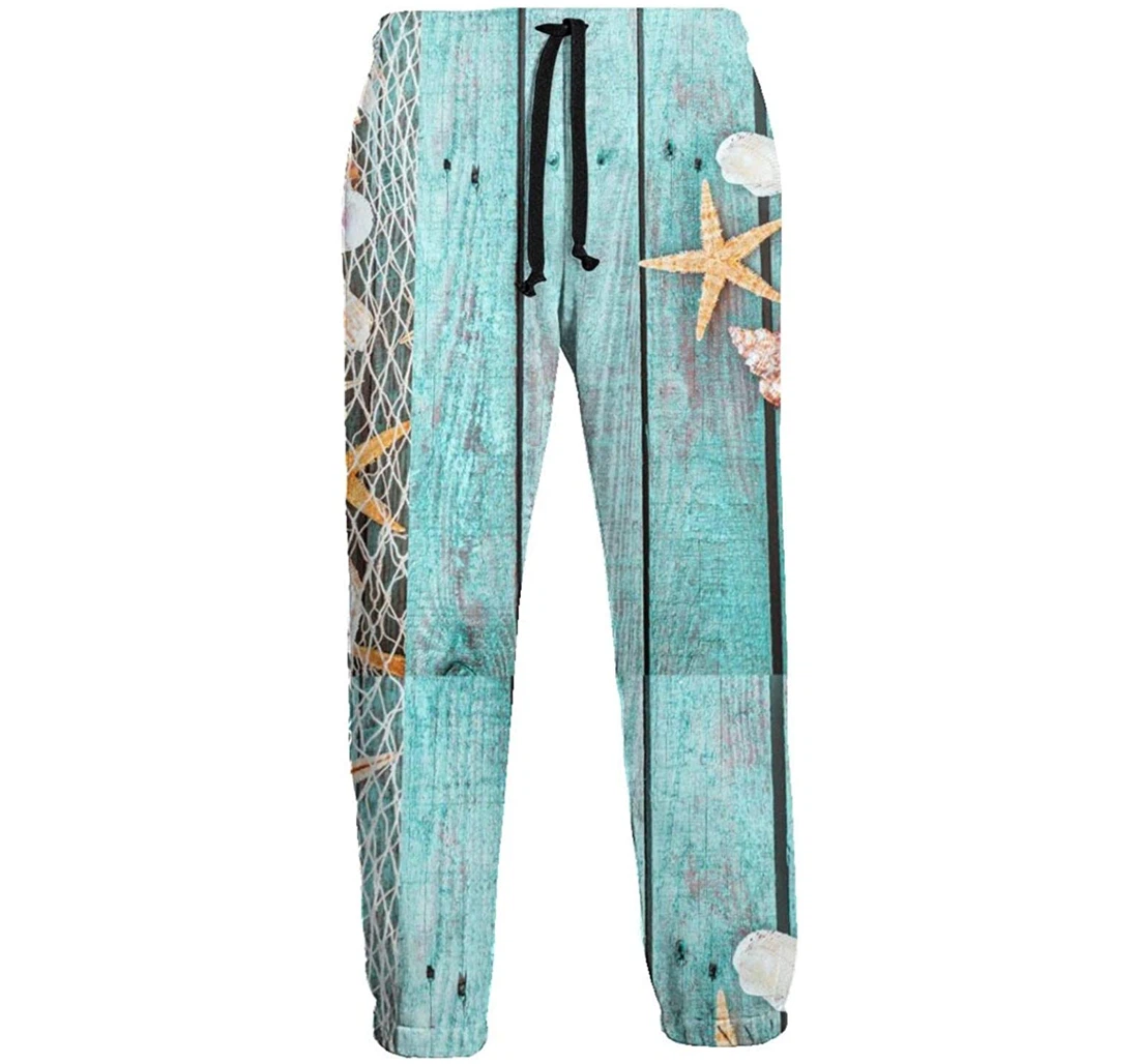Personalized Planks And Starfish Casual Sweatpants, Joggers Pants With Drawstring For Men, Women