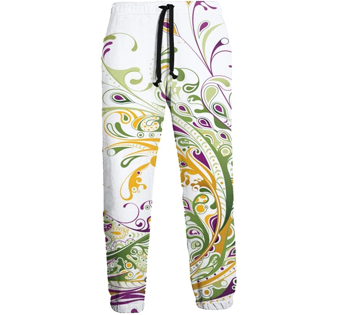 Personalized The Peacock Spread Its Tail Casual Sweatpants, Joggers Pants With Drawstring For Men, Women