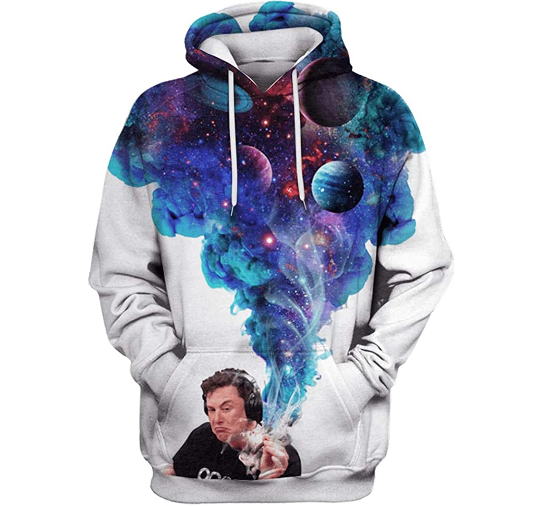 Space Man And Woman - 3D Printed Pullover Hoodie