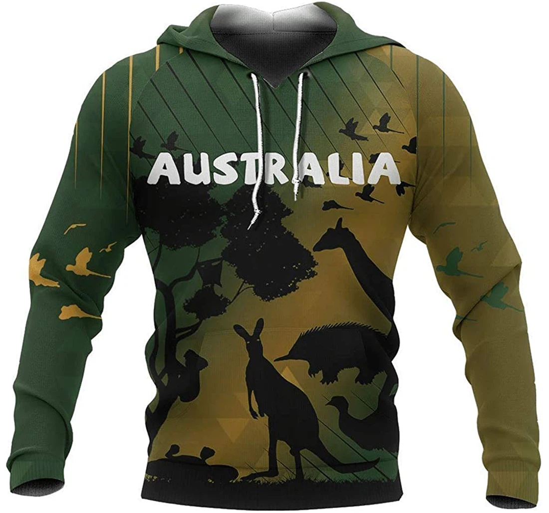 Australia Animal - 3D Printed Pullover Hoodie