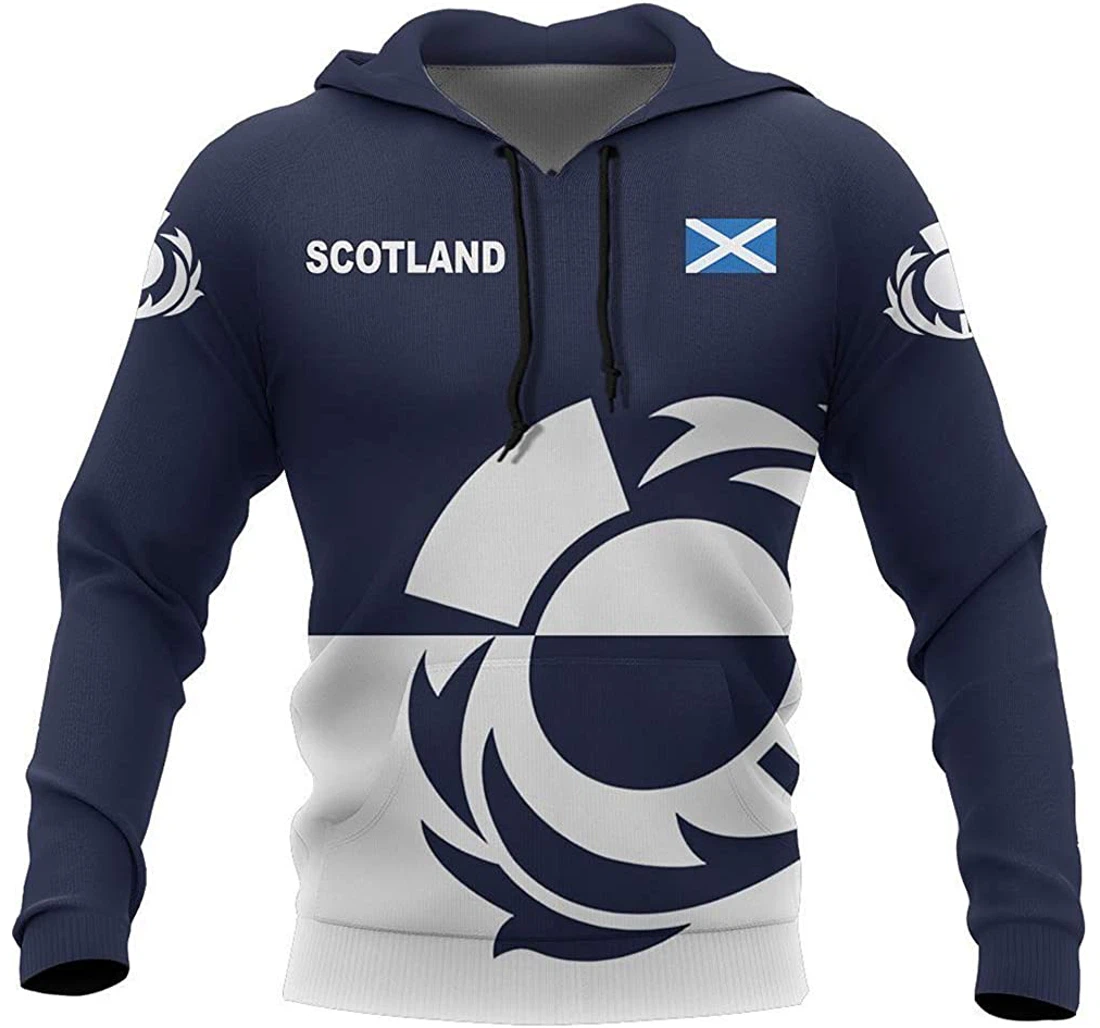 Scotland Thistle - 3D Printed Pullover Hoodie
