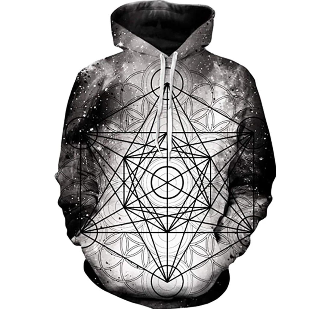 Metatronic Man And Woman - 3D Printed Pullover Hoodie