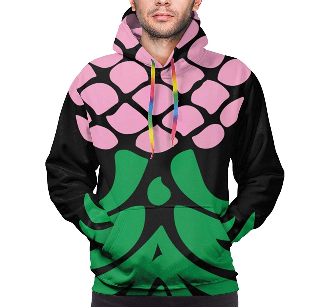 Upside Down Pineapple Graphic Playing Hip Hop Style Tracksuit Fashion - 3D Printed Pullover Hoodie