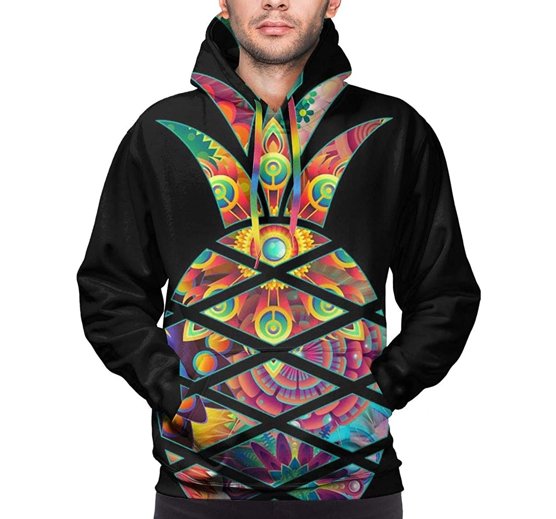 Uas Red Line Flag Realistic - 3D Printed Pullover Hoodie