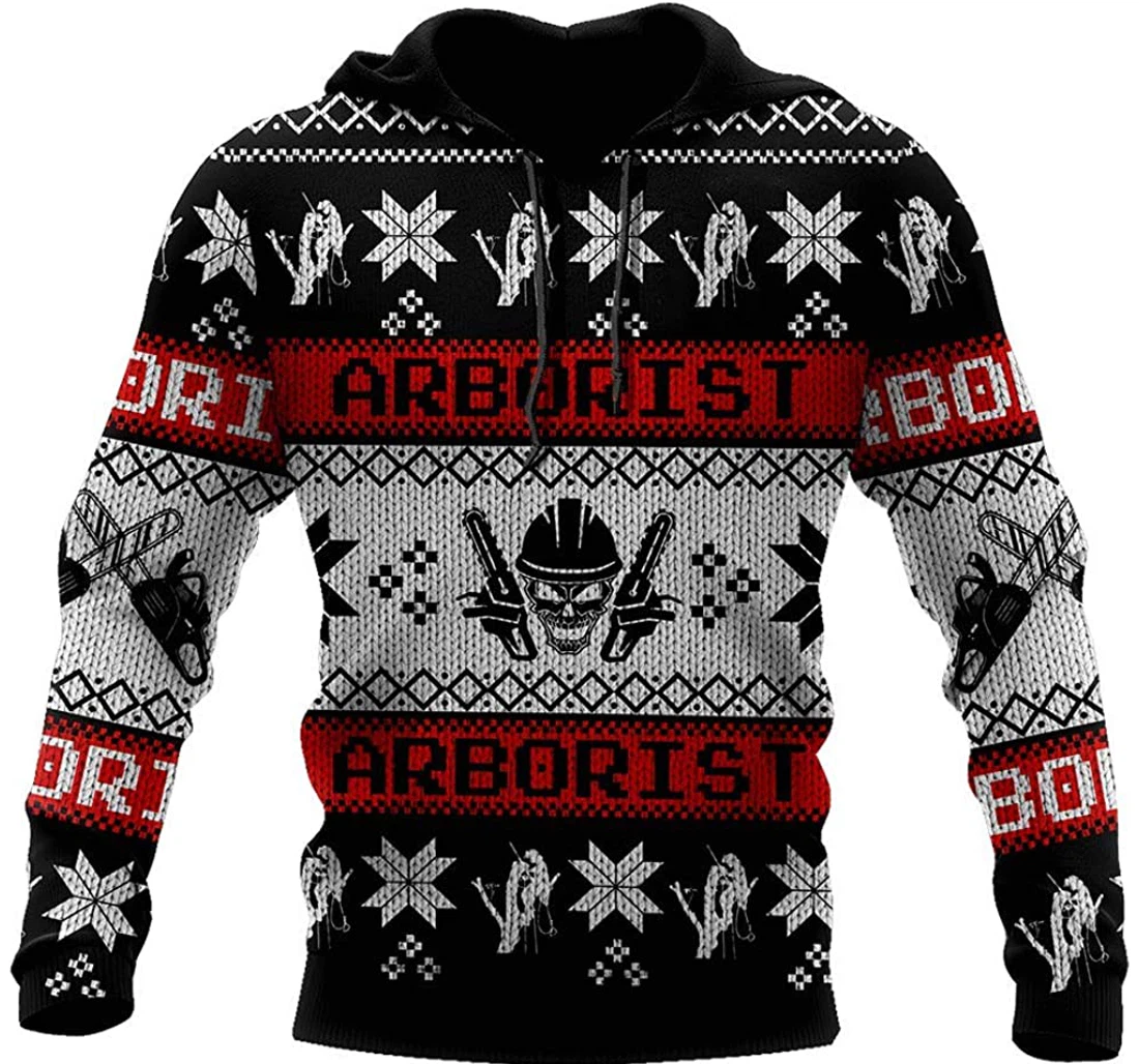 Christmas Arborist - 3D Printed Pullover Hoodie