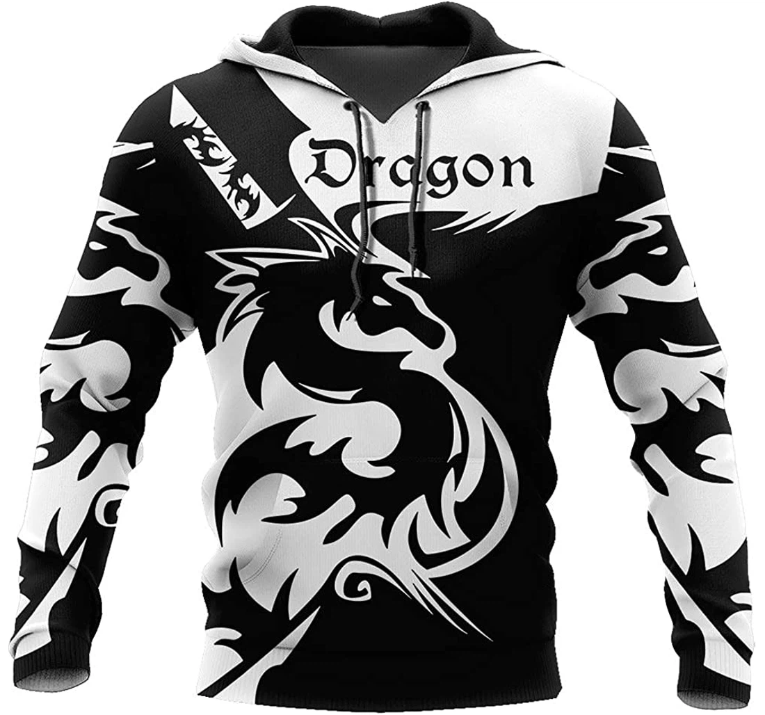 Dragon - 3D Printed Pullover Hoodie