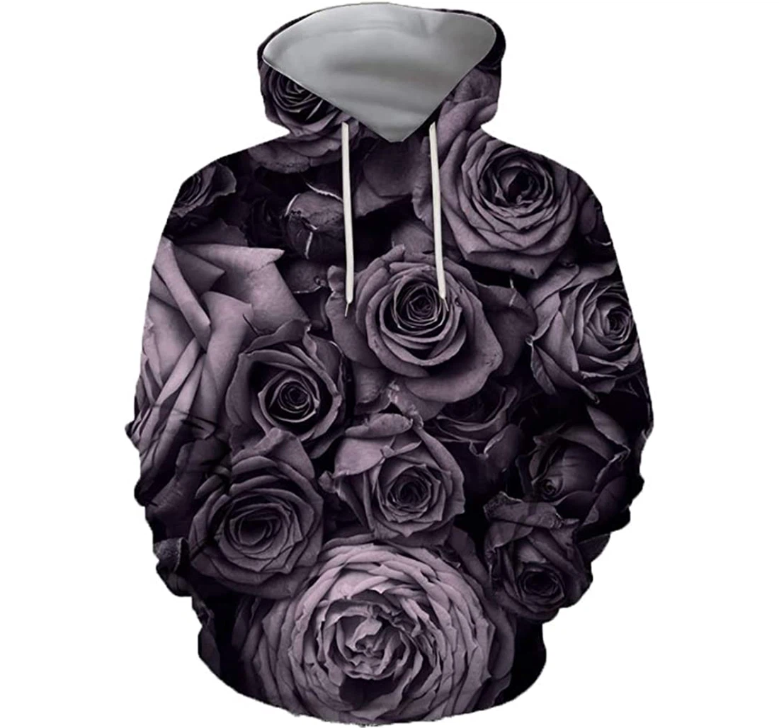 Floral Roses - 3D Printed Pullover Hoodie