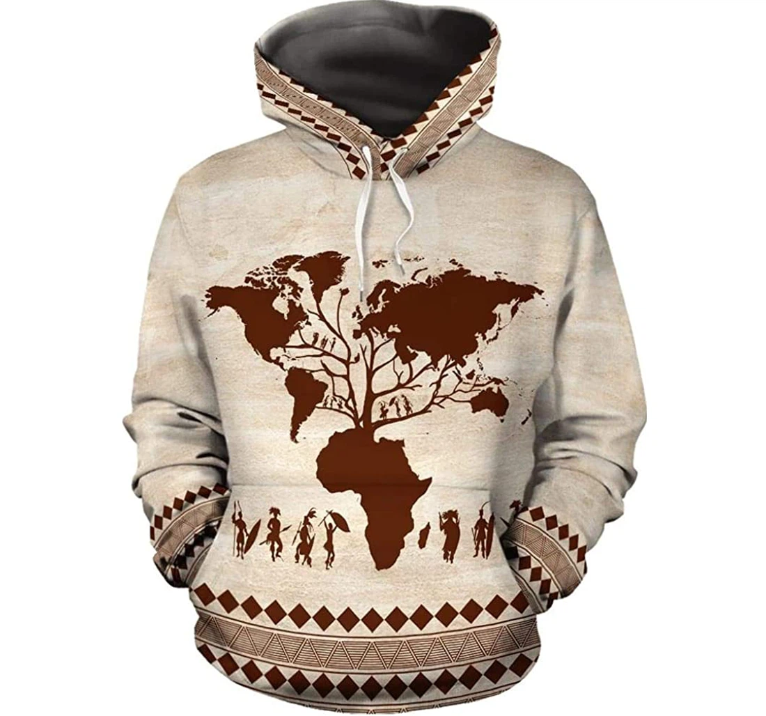African - 3D Printed Pullover Hoodie