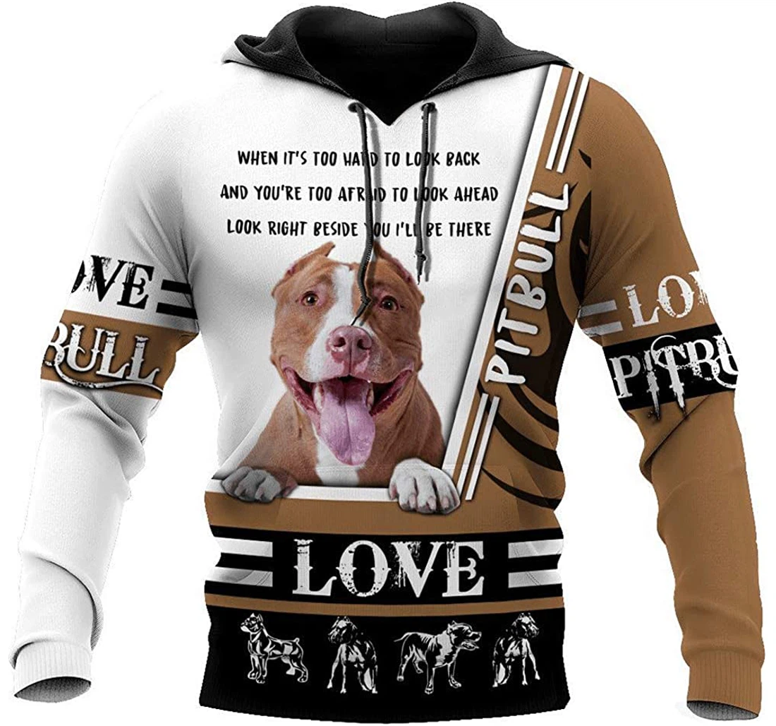 Pitbull - 3D Printed Pullover Hoodie