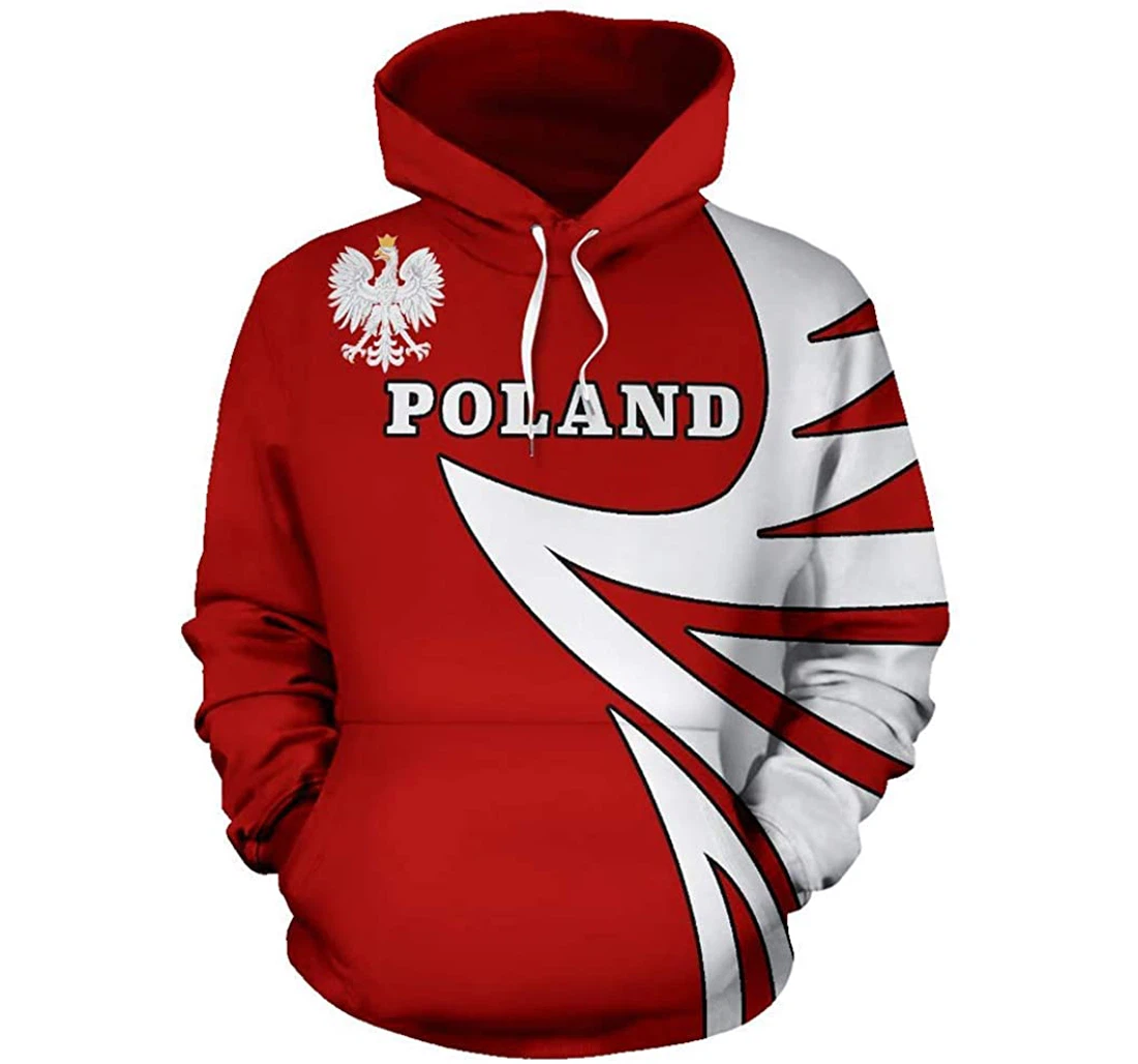 Poland Warrior Style - 3D Printed Pullover Hoodie