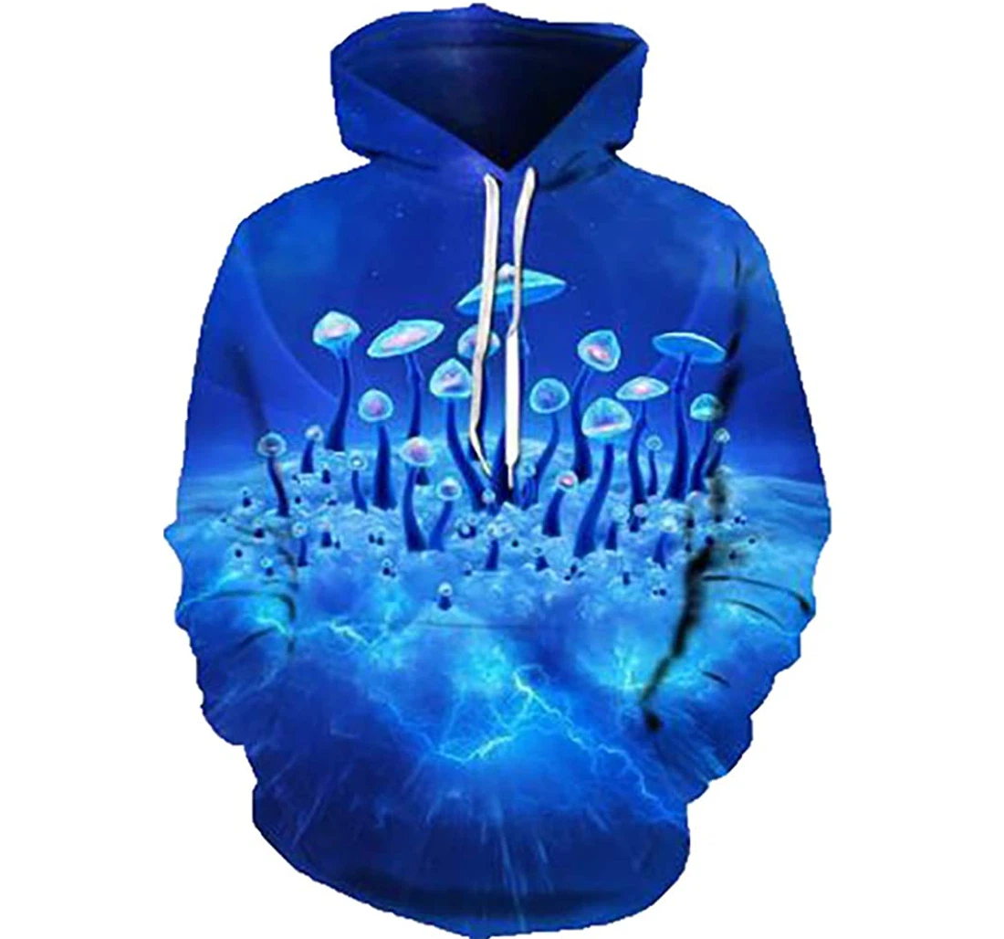 Life Under The Ocean Man And Woman - 3D Printed Pullover Hoodie