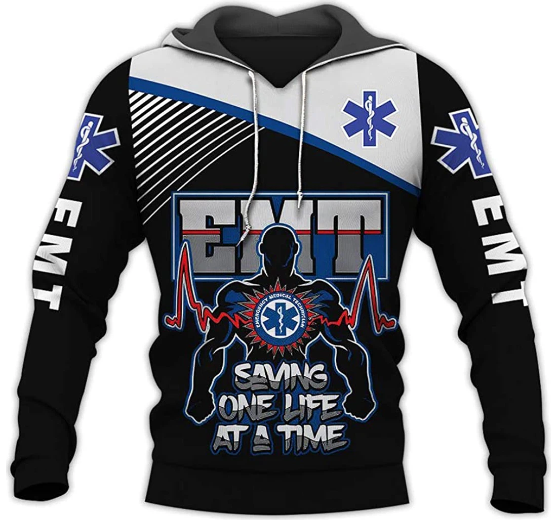 Emt - 3D Printed Pullover Hoodie