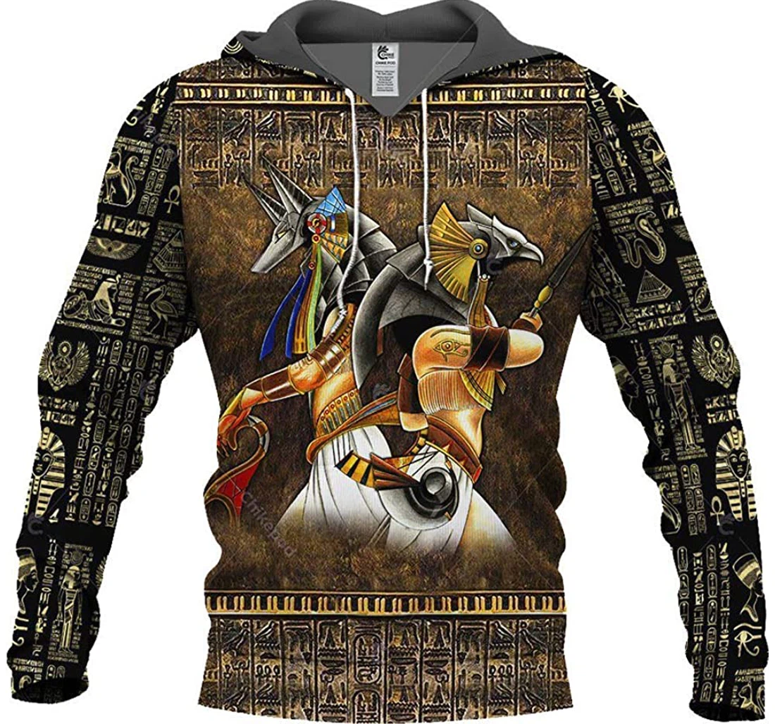Anubis Egypt - 3D Printed Pullover Hoodie