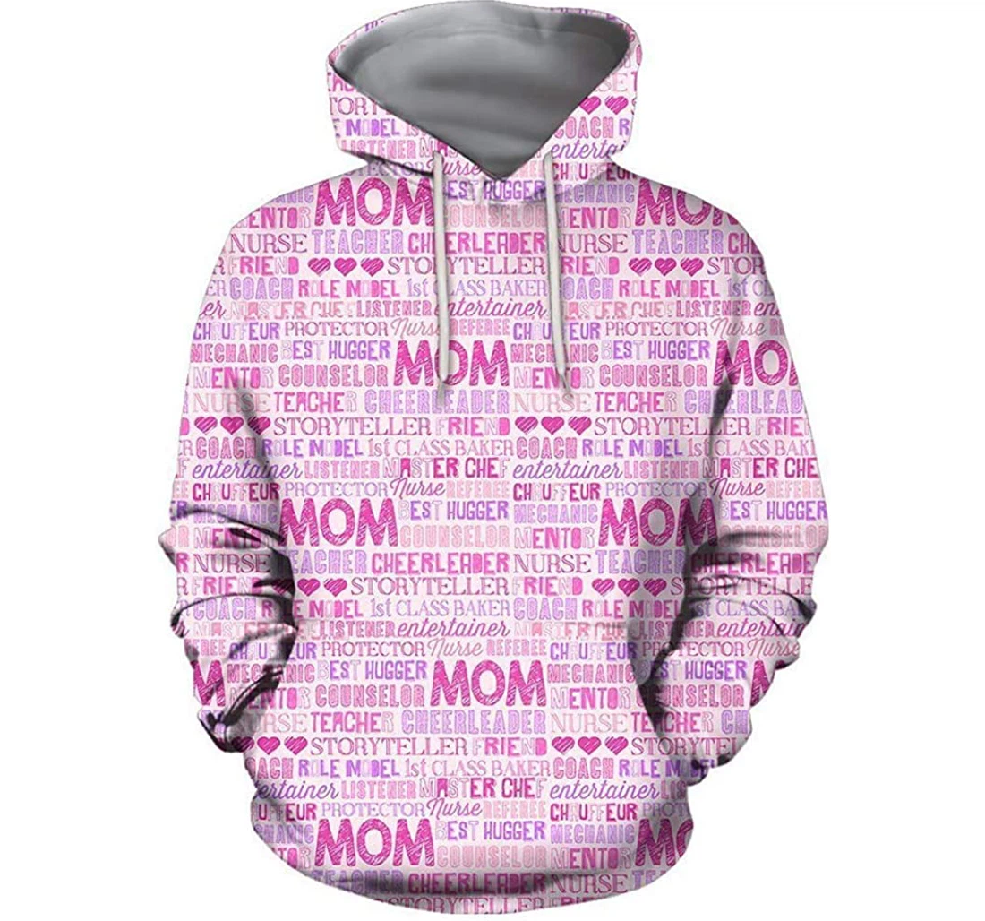 Happy Mothers Day Quote - 3D Printed Pullover Hoodie