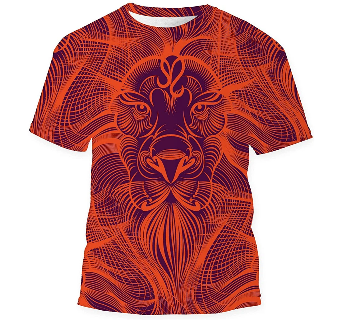 Repaint Lion Gift Birthday Holiday - 3D Printed T-shirt