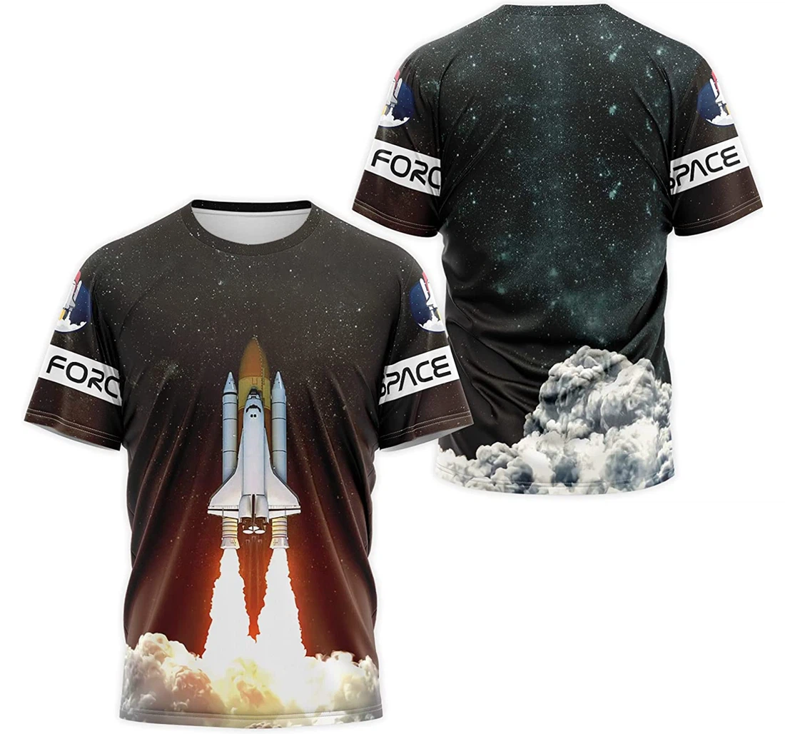 T-Shirt, Hoodie - Space Shuttle Force 3D Printed