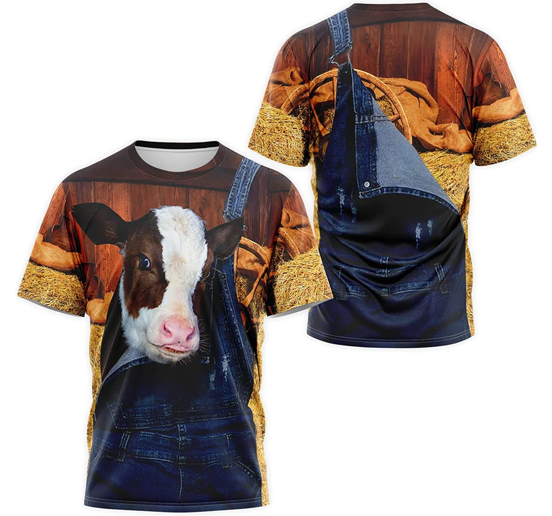 T-Shirt, Hoodie - Cow Farmer 3D Printed